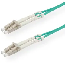 Value LWL-Kabel 50/125μm OM3, LC/LC, LSOH, türkis, 2 m