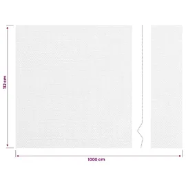 vidaXL Fliegengitter Edelstahl 112 x 1000 cm Silber