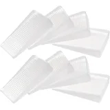 8 Stück Türstopper Gummi Türkeil Rutschfest Höhenverstellbar Fensterstopper Keil Türstopper Boden Transparent Door Stopper Türpuffer Schutz TürstopperKeile Kunststoffkeile für Badezimmer, Balkontür