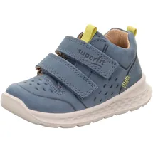 superfit Jungen Breeze Lauflernschuh, Hellblau Gelb 8040, 28 EU Weit