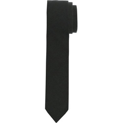 OLYMP Krawatte Slim Krawatte schwarz