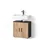 livinity Waschbeckenunterschrank 60 x 59 cm Eiche/Anthrazit