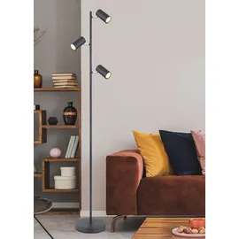 GLOBO Stehlampe 3-flg. 154,0 cm schwarz