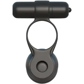 FANTASY C-RINGZ Vibro-Penisring „Posable Partner Double Penetrator“ mit Dildo, schwarz