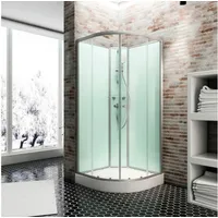 Komplettdusche SCHULTE Kreta 89 x 89 x 202 cm alu-natur