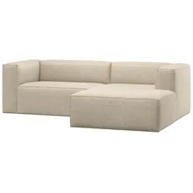 Woood Bean Chaiselongue Sofa Rechts melange beige