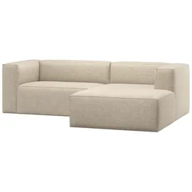 Woood Bean Chaiselongue Sofa Rechts melange beige