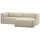 Woood Bean Chaiselongue Sofa Rechts melange beige