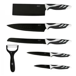 Cecotec Messer Swiss schwarze 6-Messer Set