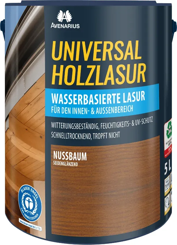 AVENARIUS Universal Holzlasur - nussbaum - 5,0ltr