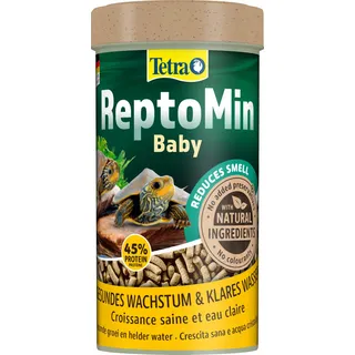 Tetra ReptoMin Baby Schildkröten-Futter - Futtersticks speziell für sehr junge Wasserschildkröten, 250 ml Dose