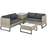 Juskys Santorini Set 10-tlg. grau