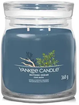 Yankee Candle Duftkerze Signature Medium Jar Bayside Cedar - Bayside Cedar