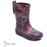 Bisgaard Jungen Mädchen Flower Gummistiefel, Bordeaux-Flowers, 23 EU - 23 EU