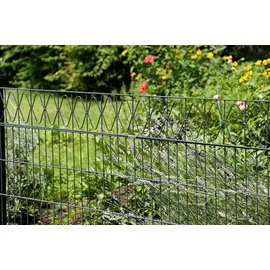 GAH Alberts Alberts Doppelstabmattenzaun »Eleganz« anthrazit Höhe 100 cm 18 m,