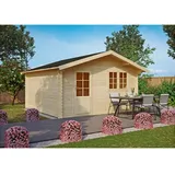 Kiehn-Holz Gartenhaus Dieselsberg 3,90 x 3,90 m Beige