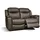 vente-unique Ledergarnitur Relax 3+2+1 - Braun - EVASION