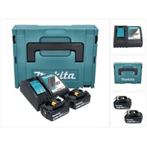 Makita Power Source Kit 18 V Li-Ion 2 x 5,0 Ah + DC18RC Ladegerät + Makpac 197624-2