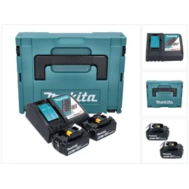 Makita Power Source Kit 18 V Li-Ion 2 x 5,0 Ah + DC18RC Ladegerät + Makpac 197624-2