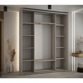 möbel kryspol Schwebetürenschrank Dakota 190 x 235,2 x 45 cm Schwarz