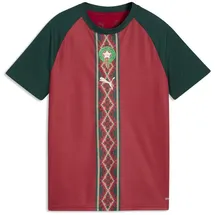 Puma Marokko Aufwärmtrikot 2024 rot Unisex Gr. 164