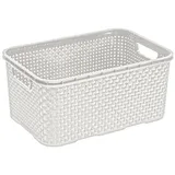 Aufbewahrungskorb 7L Antik Weiß BranQ Universal für Bad Küche Büro M-1742