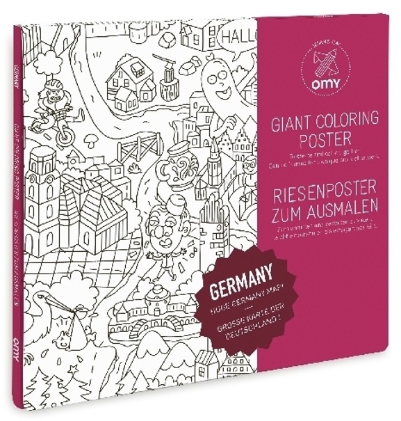 Omy Giant Poster - Giant Coloring Poster 70 X 100, Deutschland