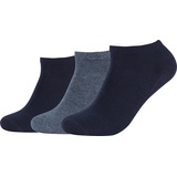 Camano Camano, Unisex, Socken, Unisex ca-soft Sneaker 3p, Blau, (3er Pack, 35 - 38)