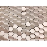 living walls Fototapete Designwalls Hexagon Surface 2 glatt, (5 St), grau Fototapeten Tapeten Bauen Renovieren