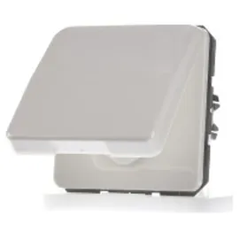 Jung Klappdeckelsteckdose 1 St. Weiß