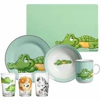 Ritzenhoff & Breker - Happy Zoo Krokodil Geschirr-Set mit