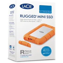 LaCie Rugged Mini 5 TB USB 3.0 silber/orange