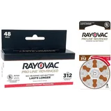 Rayovac Proline Advanced Hörgerätebatterien | Größe 312 | Die längste Lebensdauer der Welt | Kindersichere Verpackung (48)