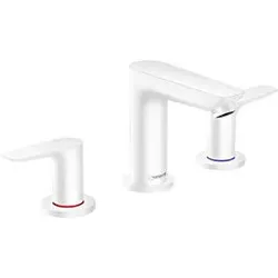 hansgrohe Talis E Waschtisch-3-Loch-Armatur 71733700 mit Ablaufgarnitur, mattweiß