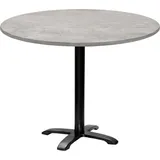 Runder Tisch Ø 110 cm – Modell Bazila aus Naturbeton - Grau