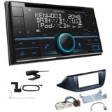 Kenwood 2-DIN CD-Receiver Autoradio Bluetooth DAB+ für KIA Cee'D ab 2012 schwarz