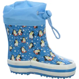 Beck Unisex Kinder Pinguine Gummistiefel, Blau, 22 EU