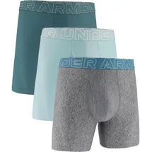 Under Armour Performance Tech Solid Boxershorts Enamel Blue S 3er Pack