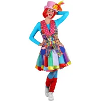 Thetru Flickenweste Clown - Clownkostüm für Fasching Halloween (M)