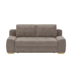 bobb Schlafsofa mit pflegeleichtem Bezugsstoff  Eleny , braun , Maße (cm): B: 210 H: 96 T: 108