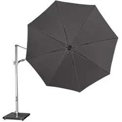 Knirps Ampelschirm Ø 340 cm Polyester Grau Dunkelgrau