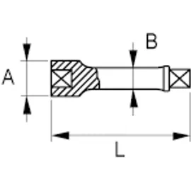 BAHCO Nach Vde Isolierte 1/2-verlängerung, 125 Mm