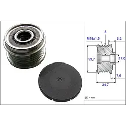 Schaeffler Ina Generatorfreilauf [Hersteller-Nr. 535021110] für Opel