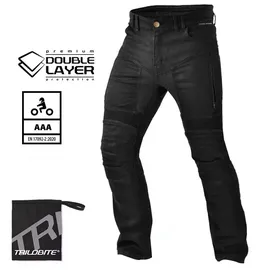 Trilobite Parado Doublelayer Motorrad Jeans, schwarz, 32/32