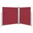 Seitenmarkise 160 x 600 cm Rot Polyester