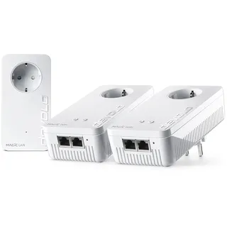 devolo Magic 2 WiFi 6 next Powerline-Adapter Multiroom Kit 3000 Mbit/s Kabellos und Kabelgebunden