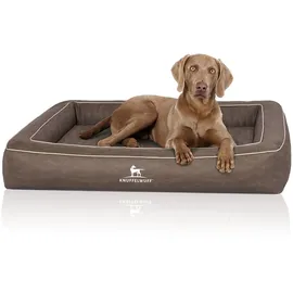 Knuffelwuff Hundebett Montego 105 x 80 cm braun/grau