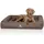 Knuffelwuff Hundebett Montego 105 x 80 cm braun/grau