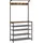 VASAGLE Garderobenbank 80,0 x 183 x 0 cm mit Haken / braun/schwarz