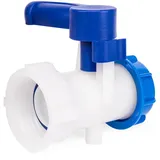 Bradas IBC Klappenventil S60x6 Innengewinde & Außengewinde IBCS60F-BTVS60M